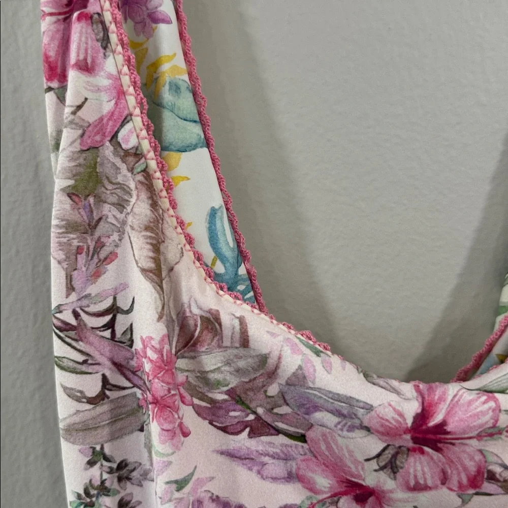 LoveShackFancy X Hurley reversible floral one piece bathing suit